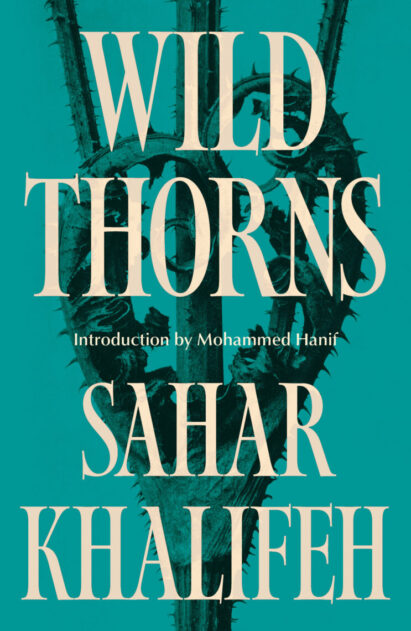 Cover for Wild Thorns, a blue background with a cactus