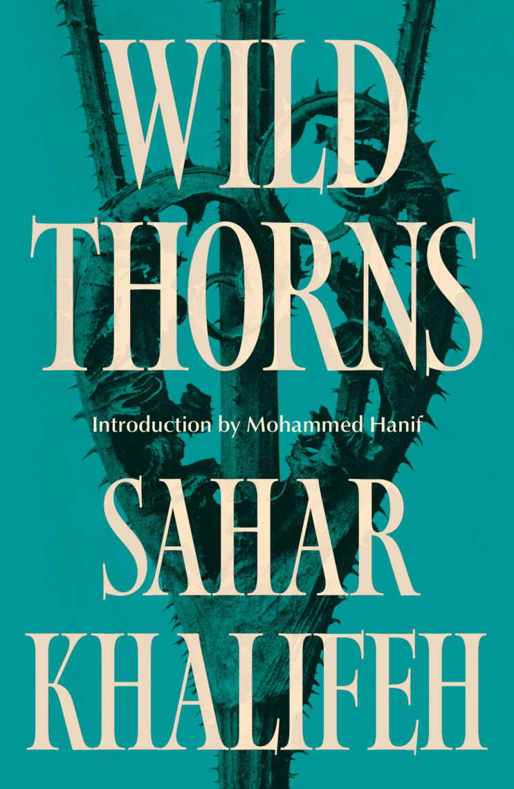 Cover for Wild Thorns, a blue background with a cactus